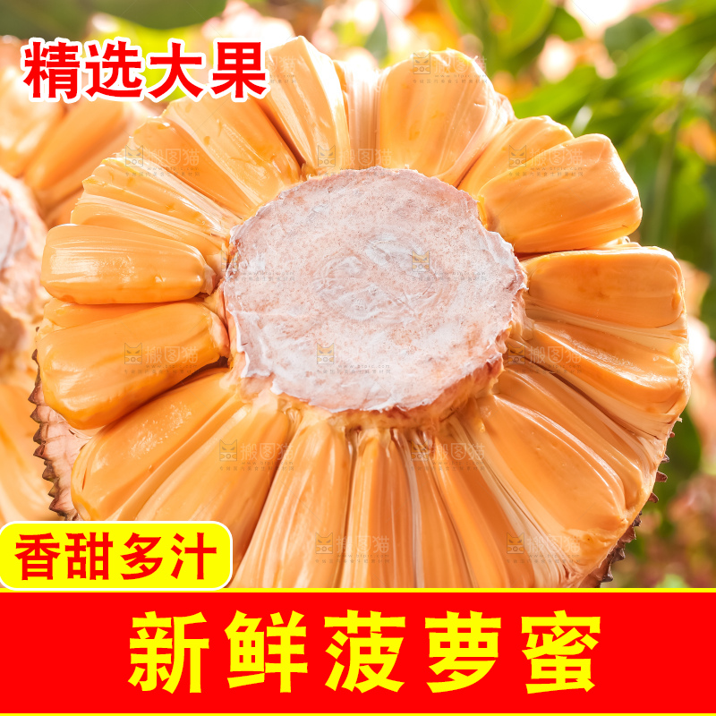 石板上放着红心菠萝蜜