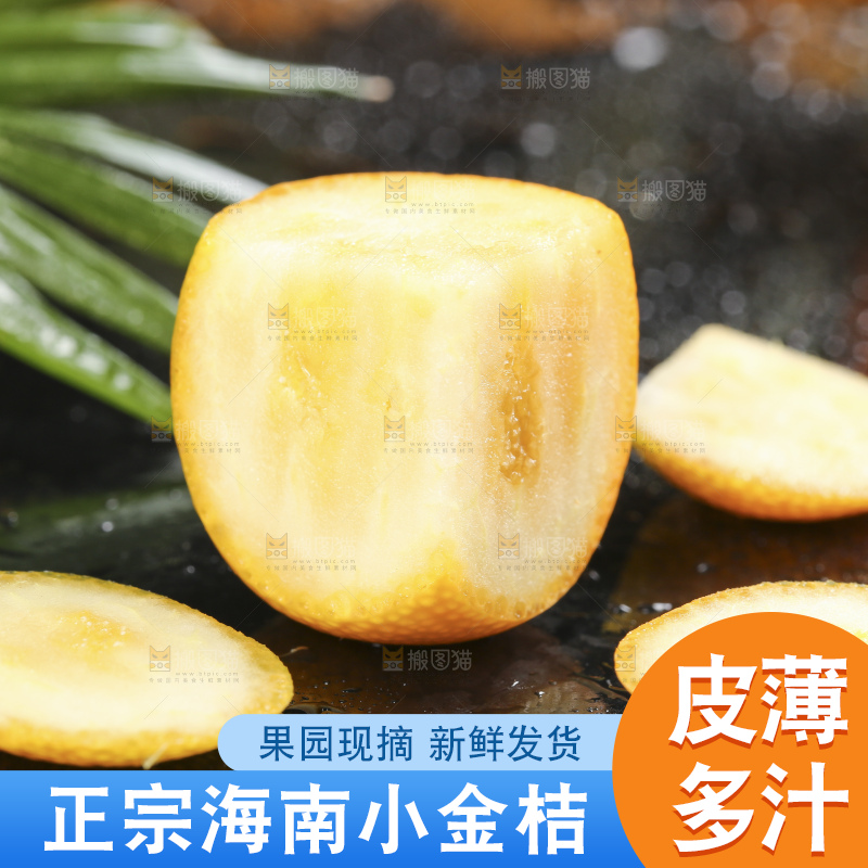 黑石板上的广西金钱橘