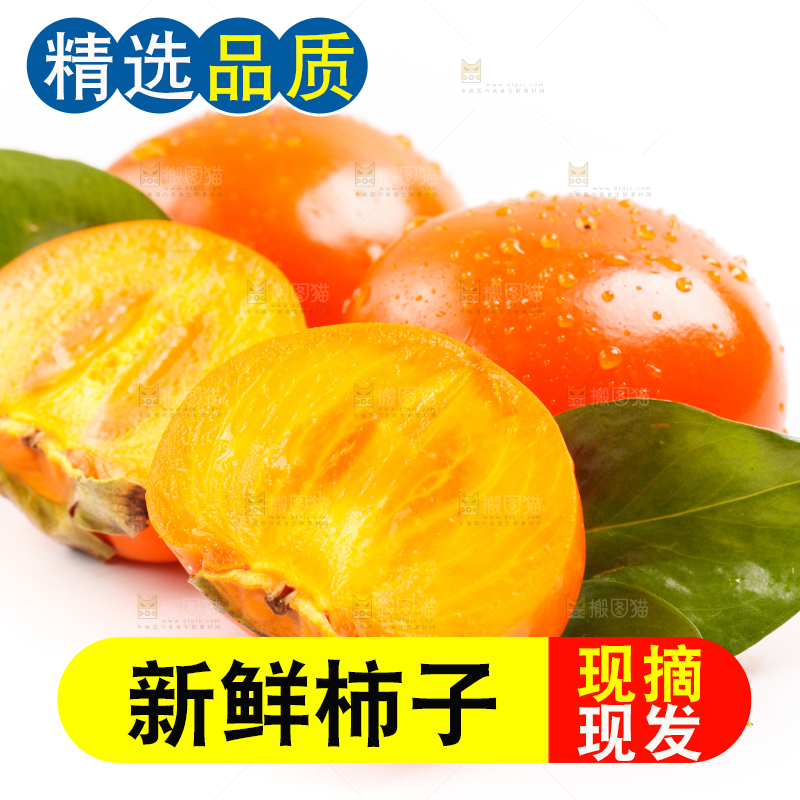 浅底上的大柿子