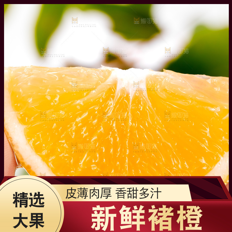 手里拿着新鲜褚橙