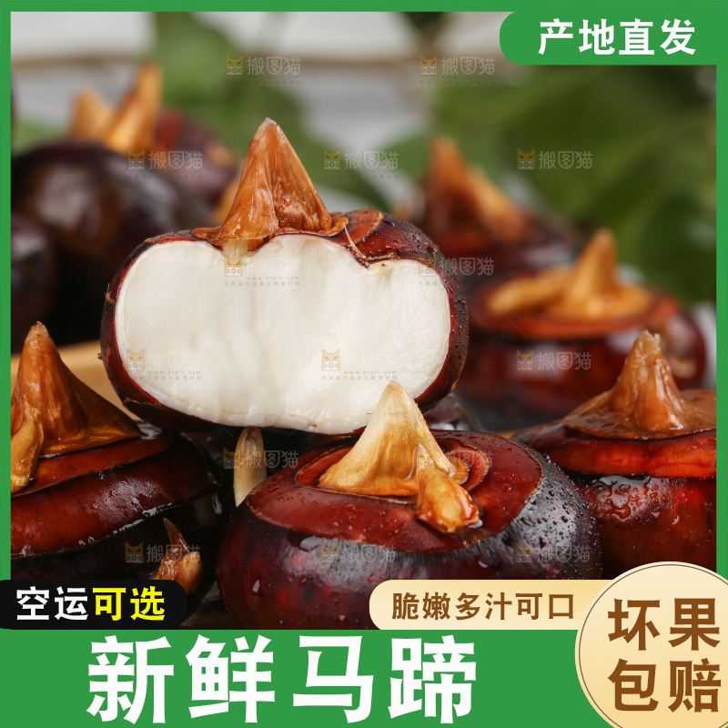 木板上放着广西马蹄