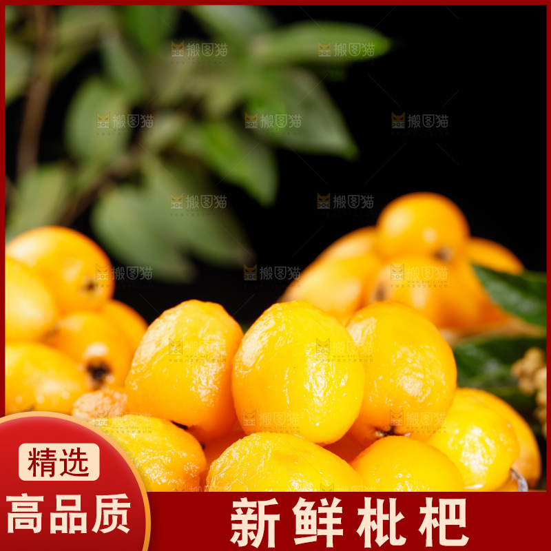 盘子里装着云南蒙自枇杷