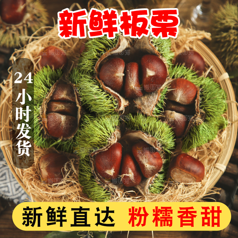 篮子里的毛栗子