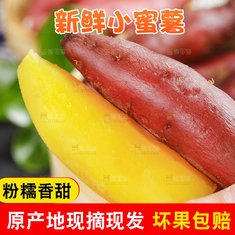 手里拿着临安小香薯