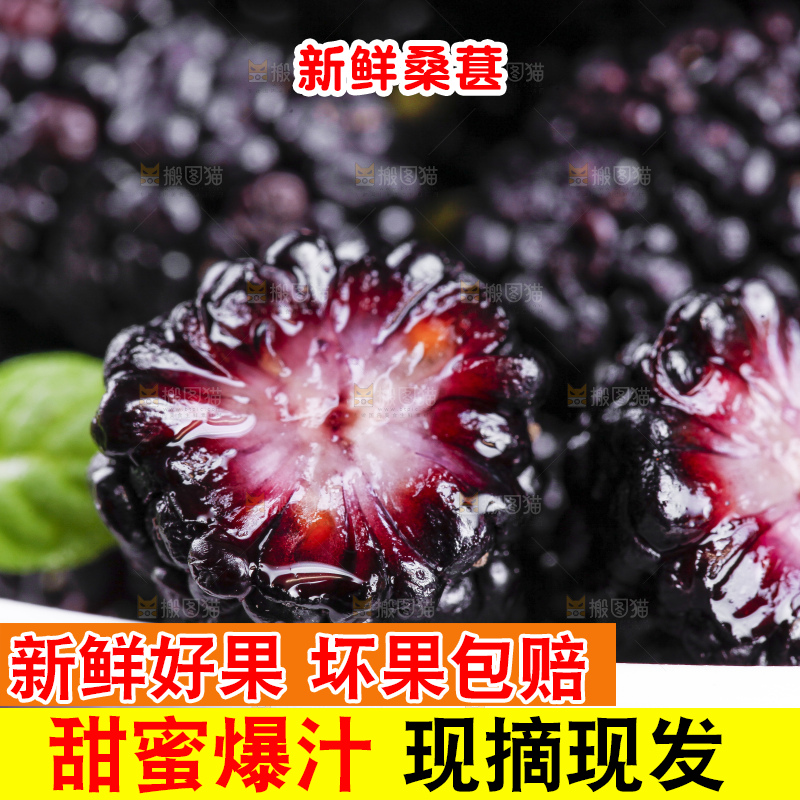碟子里装着桑葚子