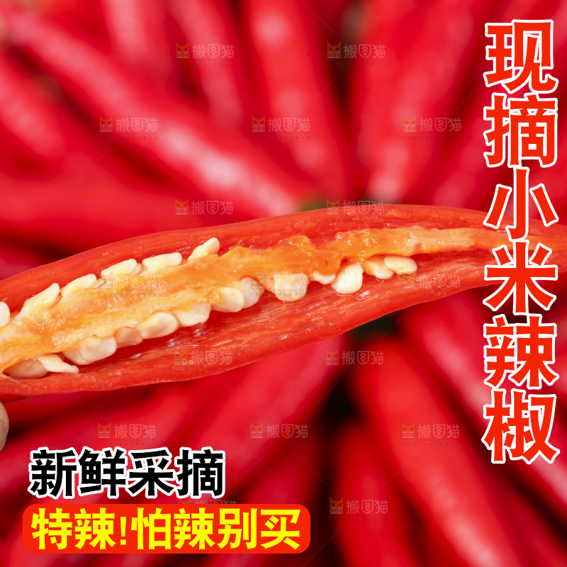 手里拿着小尖椒