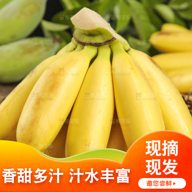木底上摆放着小香蕉
