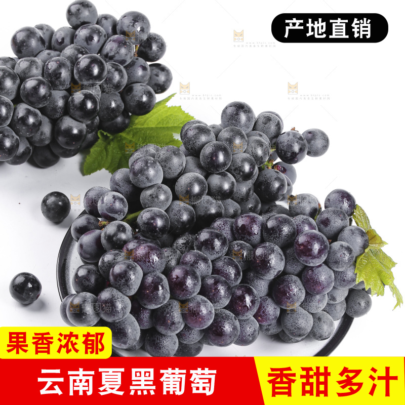 盘子里装着夏黑