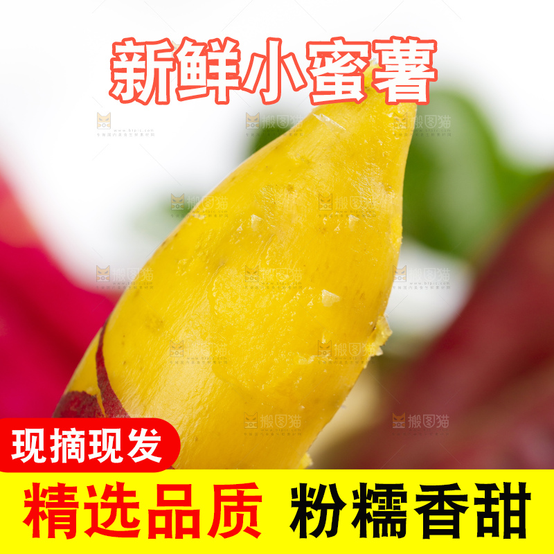 手里拿着小蜜薯