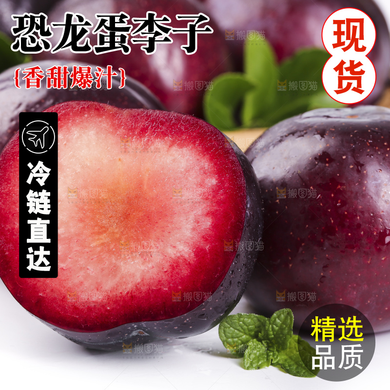 白底上放着恐龙蛋李