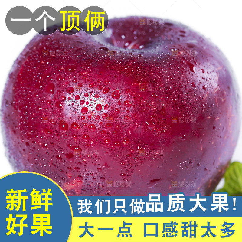 白底上摆放着新鲜恐龙蛋李
