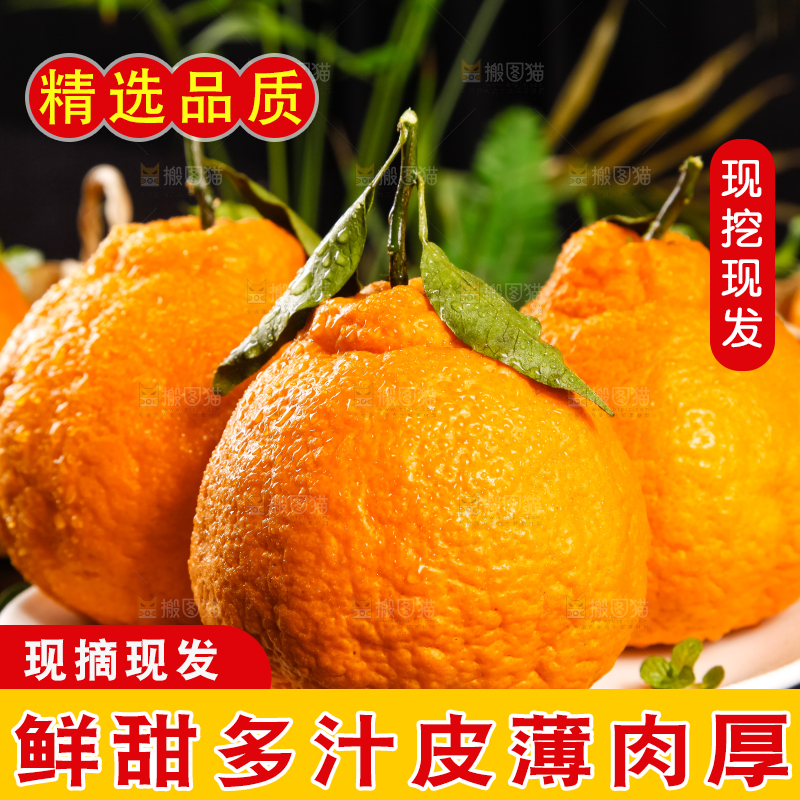 盘子里装着丑橘