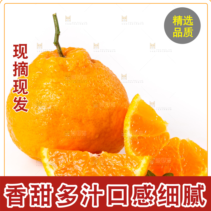 白底上摆放着丑柑