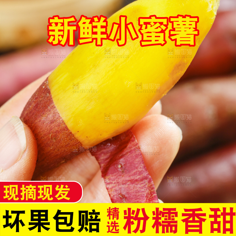 手里拿着小香薯