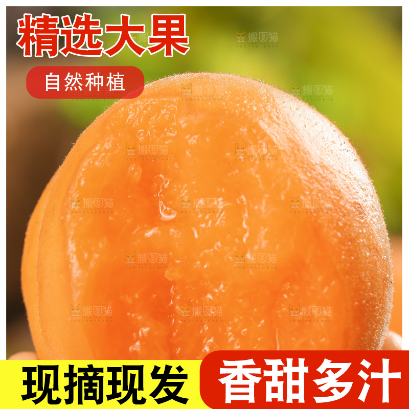 手里拿着凯特杏