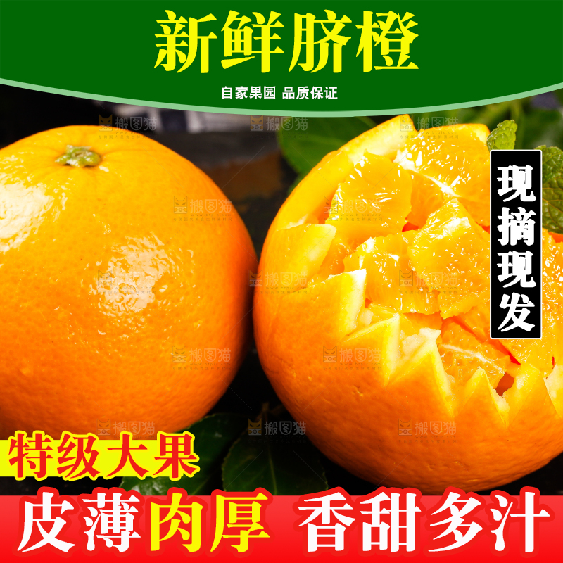 黑底上摆放着脐橙