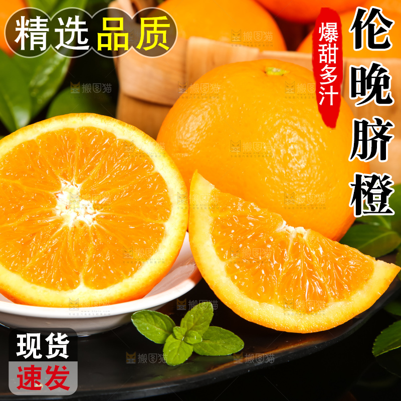 深底上摆放着秭归伦晚脐橙