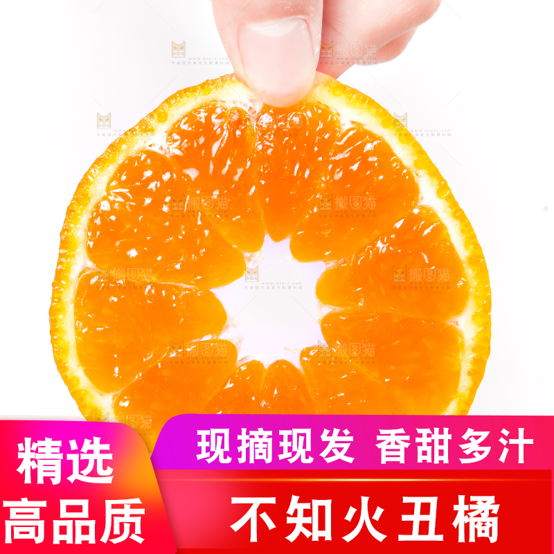 手里拿着不知火柑橘