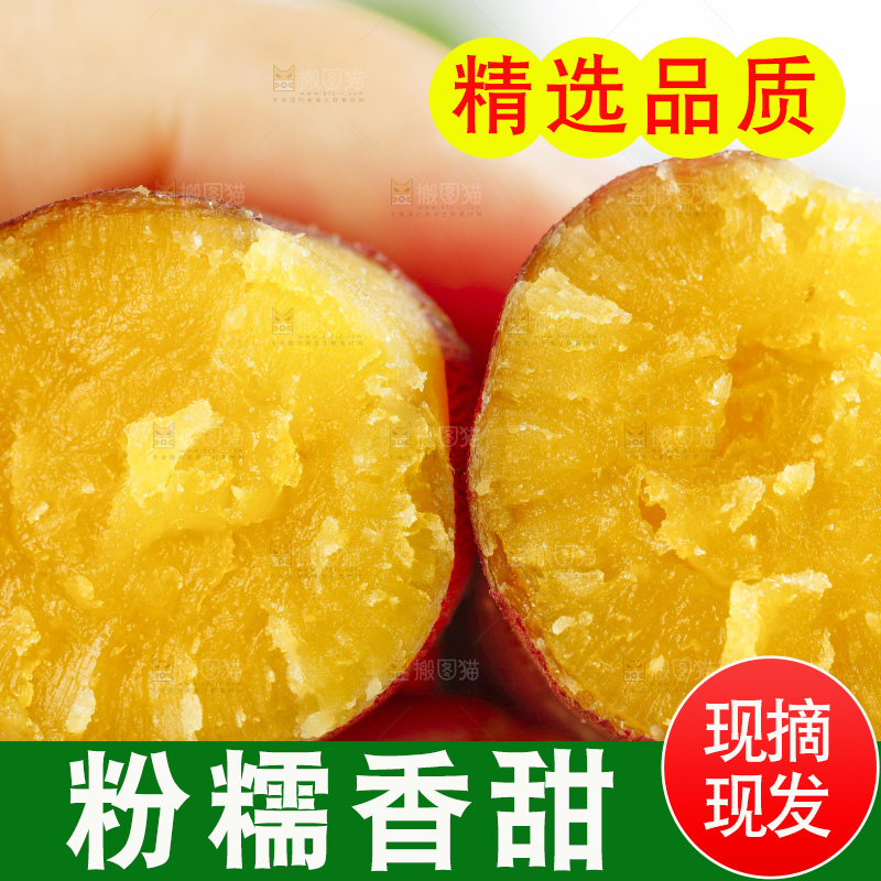 手里拿着着小蜜薯