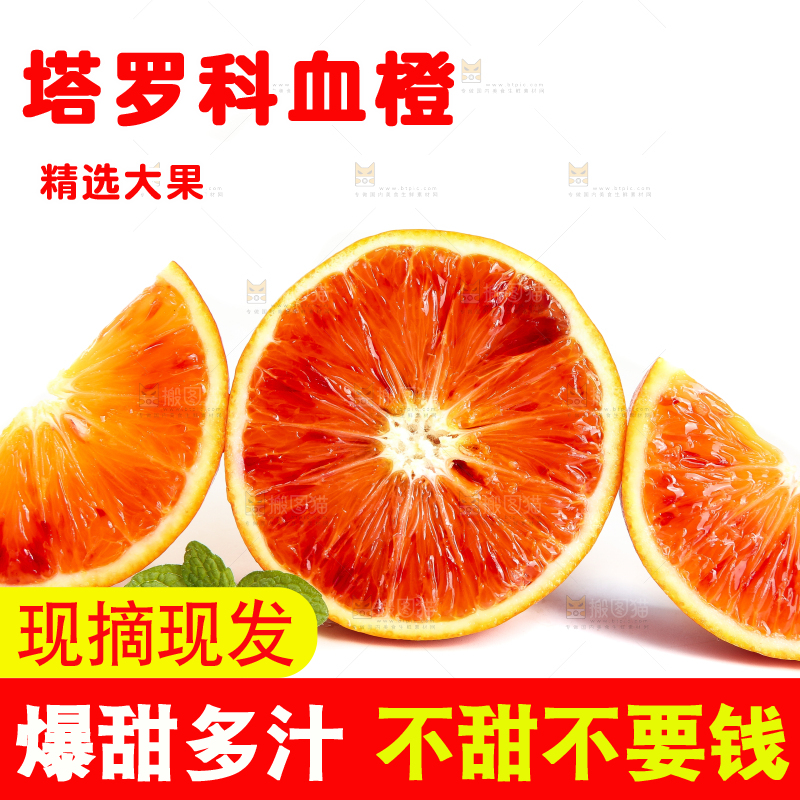 白底上的玫瑰血橙