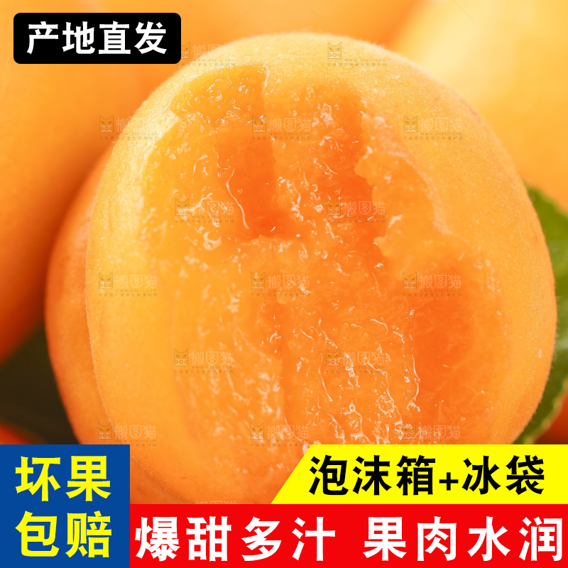 堆放着一堆的黄杏