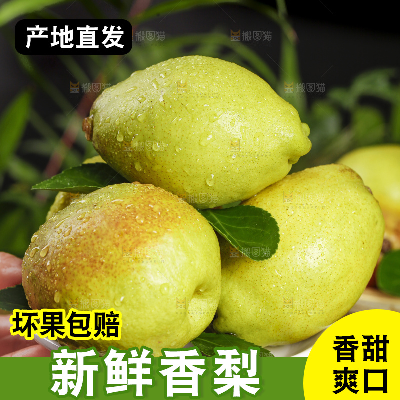 盘子里装着红酥梨