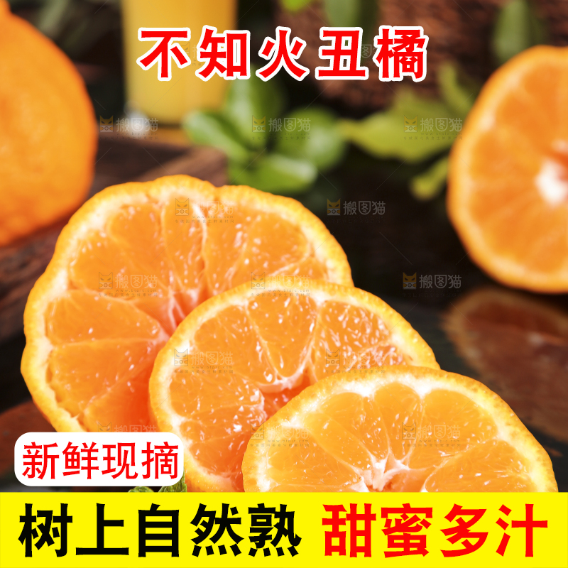 黑底上放着丑八怪橘子