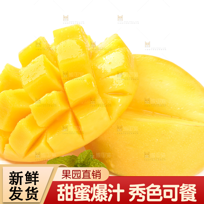 白底上放着黄金澳芒