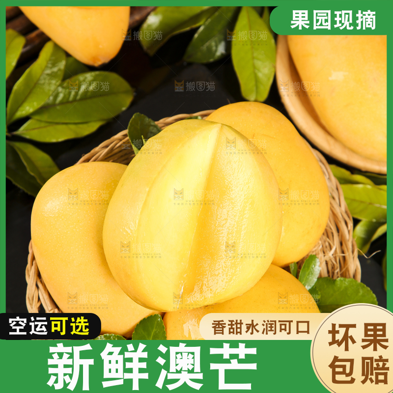 篮子里装着澳芒