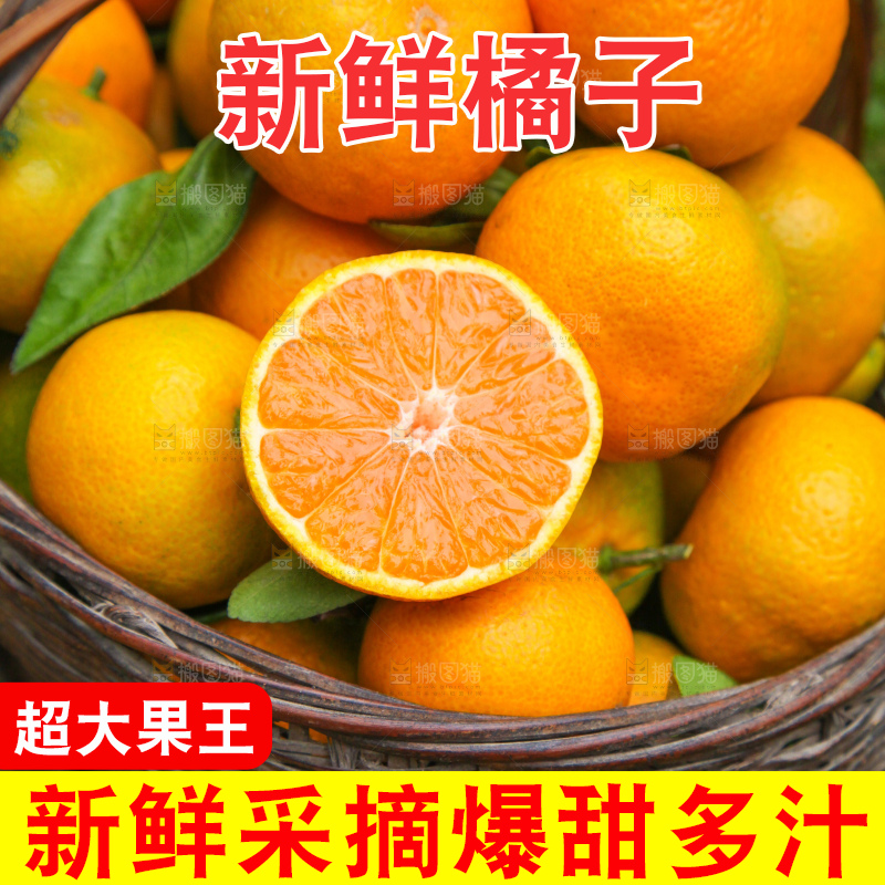 篮子里的新鲜橘子