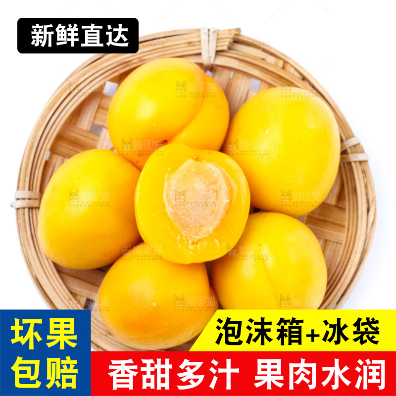 篮子里装着黄杏