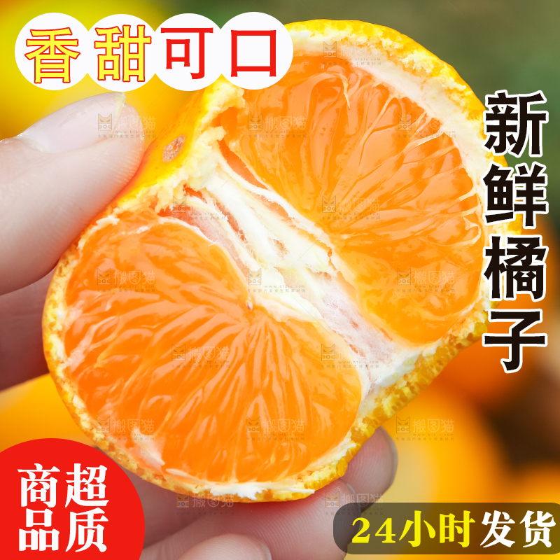 篮子里装着蜜橘