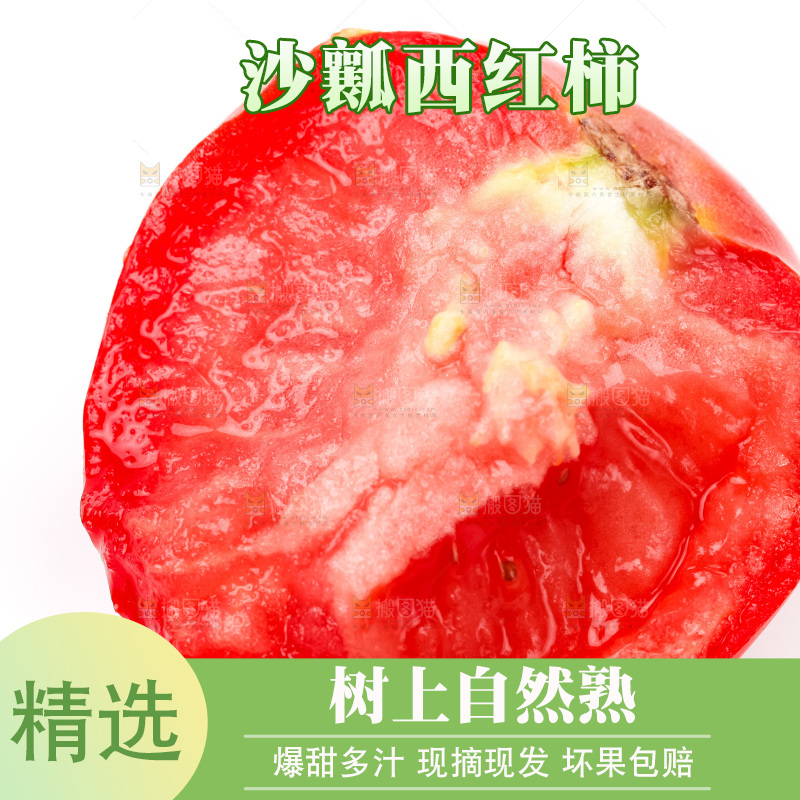 白底上的西红柿