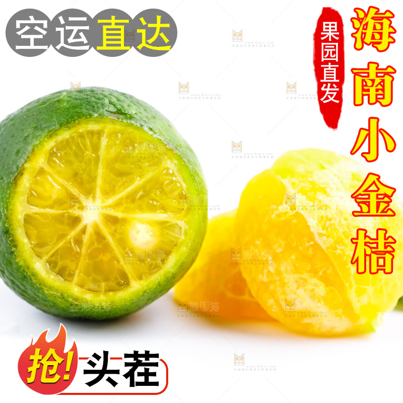 浅底上摆放海南小青桔