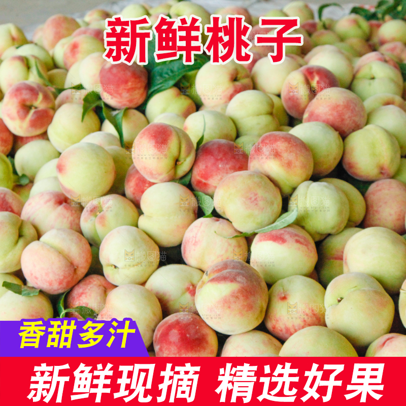 框子里装着毛桃