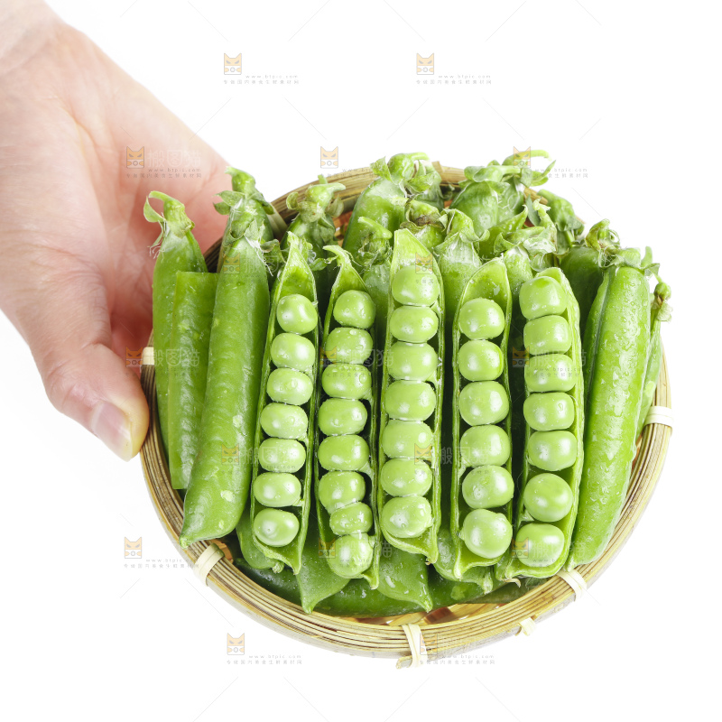 篮子里的新鲜豌豆