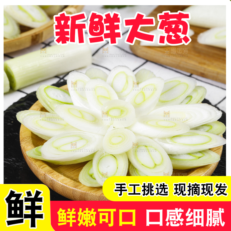 格子底上的一碟葱