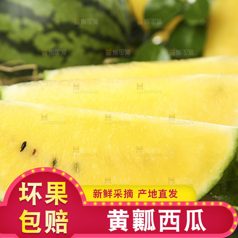 深底上放着切开的海南特小凤西瓜