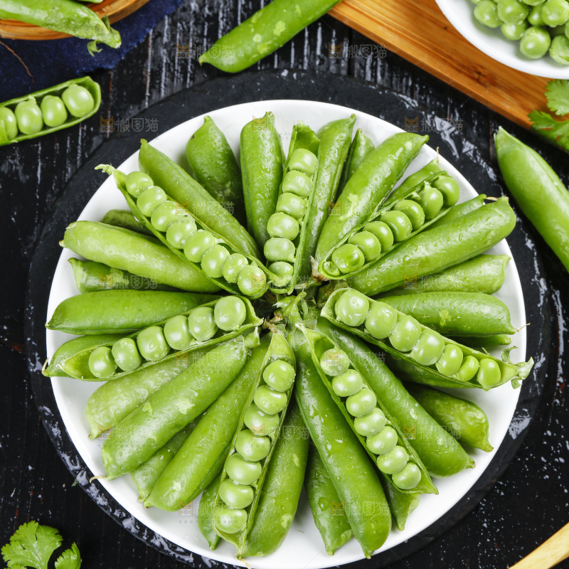 深底上的豌豆