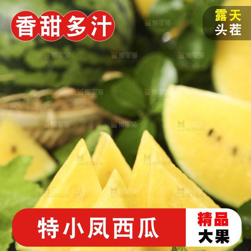 深底上放着切开的海南特小凤西瓜