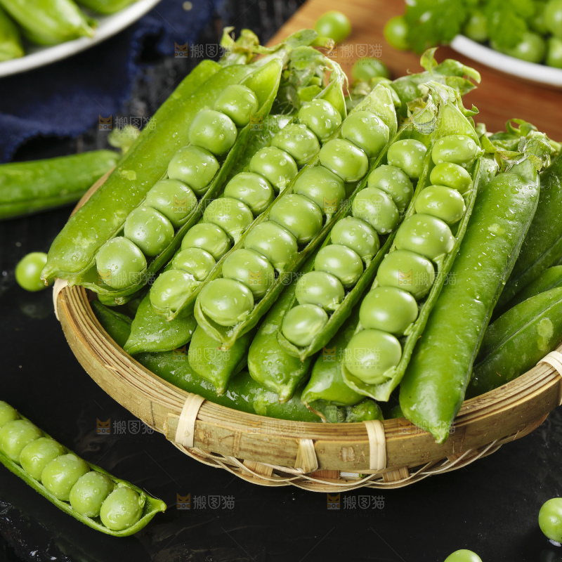 篮子里的青豌豆