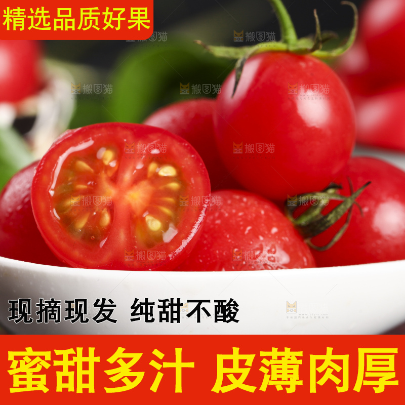 深底上的新鲜高山圣女果
