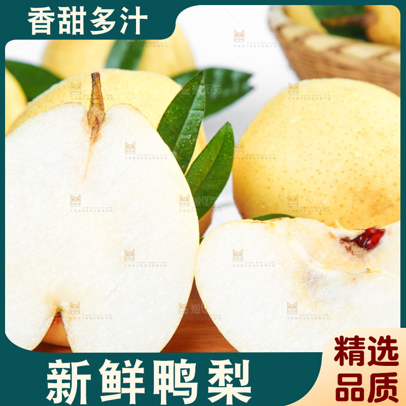 木底上的鸭嘴梨
