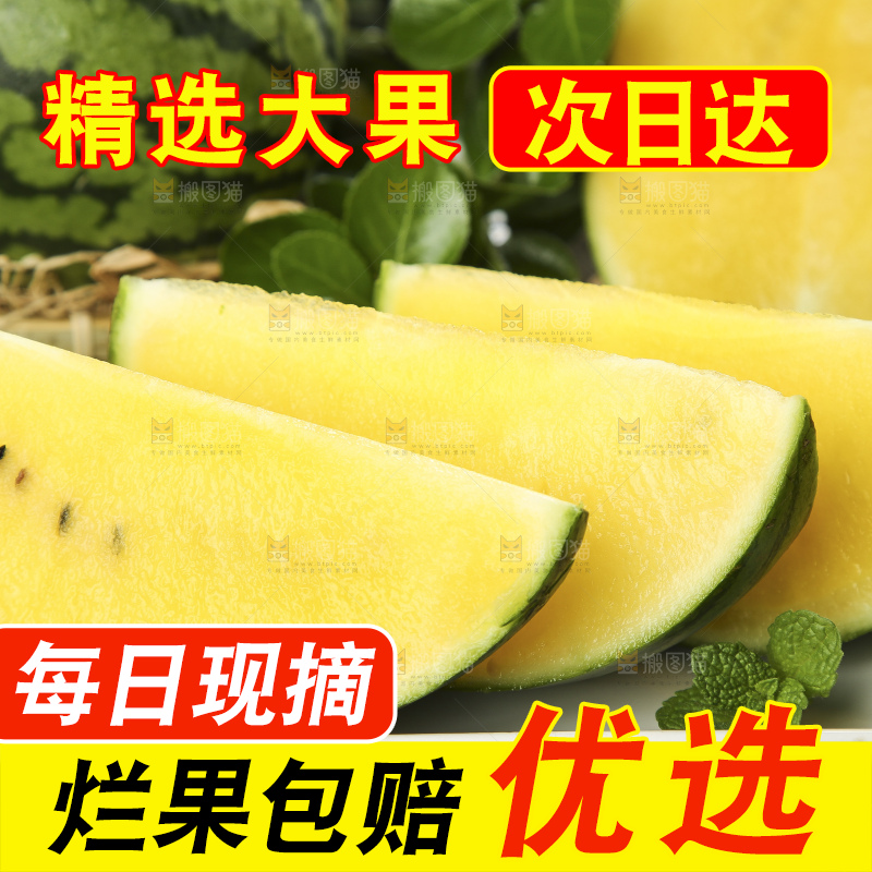 深底上放着切开的海南特小凤西瓜