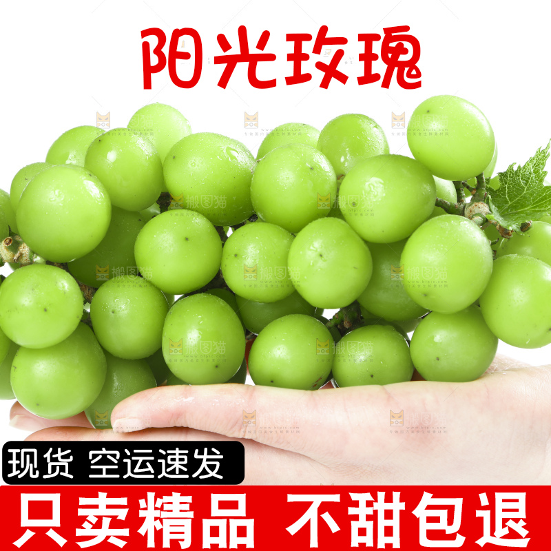 手里拿着无籽青提