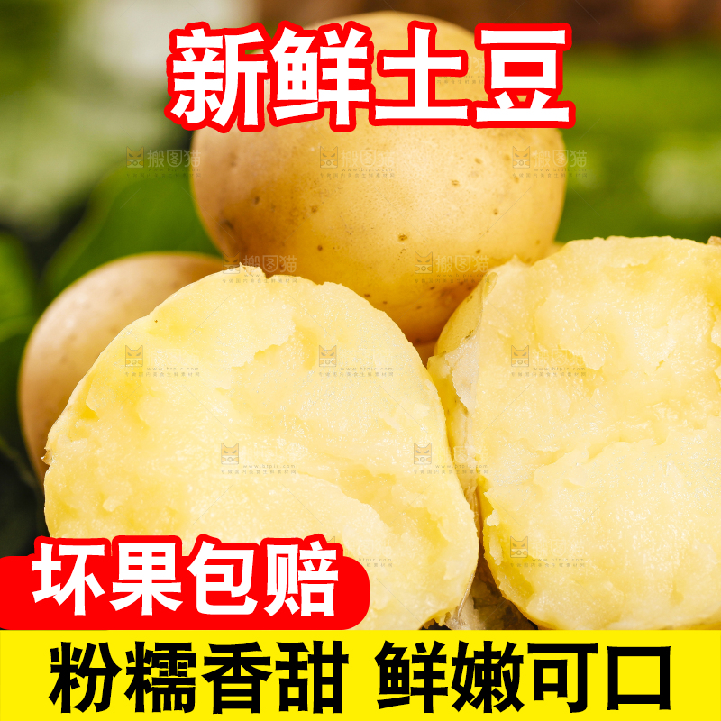 黑石垫上放着云南小土豆