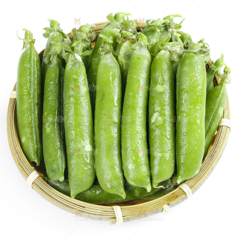 篮子里的新鲜豌豆