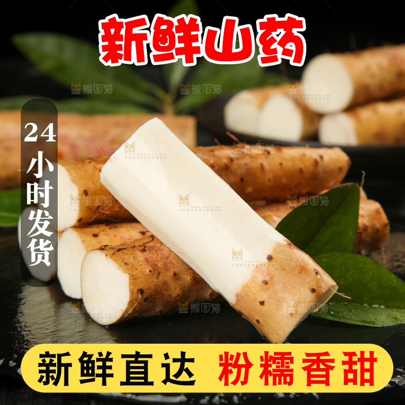 深底上的小白嘴山药