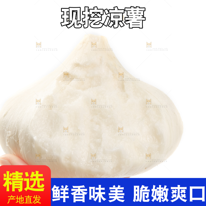 手里拿着凉薯