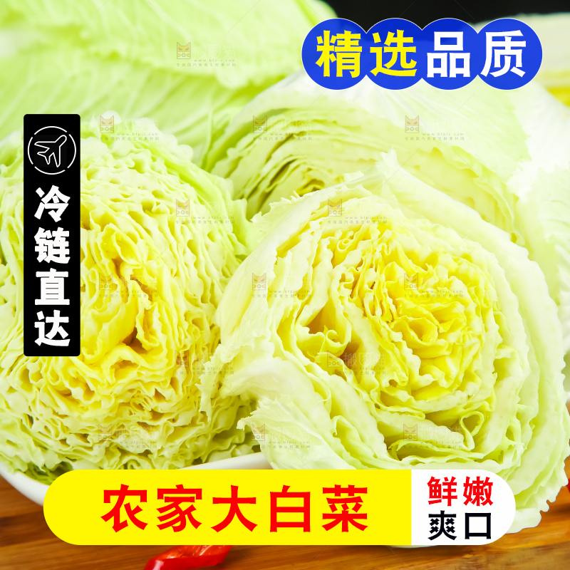 木底上放着大白菜